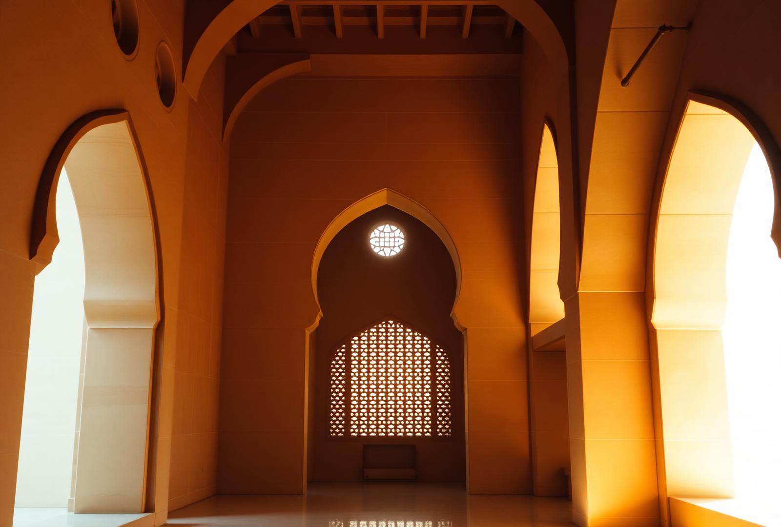 Geometric Islamic architecture detail